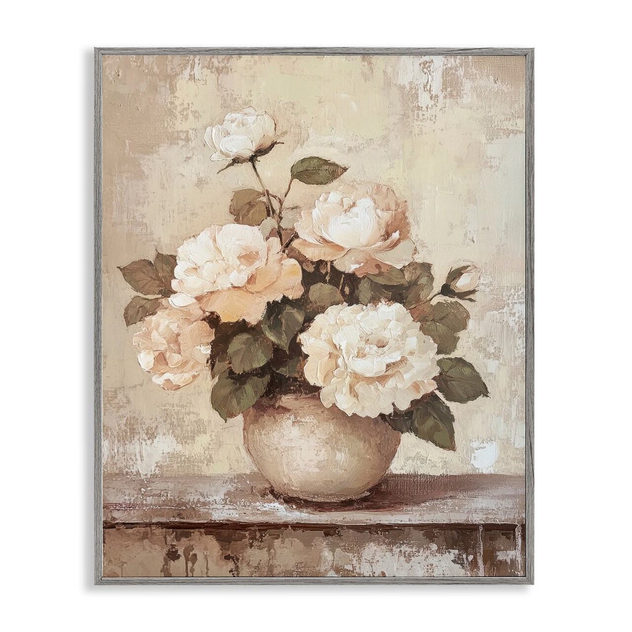Stupell Industries Lovely Cottage Bouquet Framed Giclee Wall Art Design by Petal Prints Design
